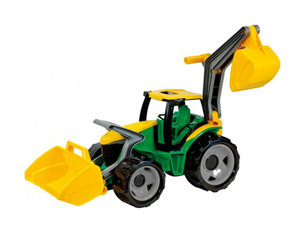 Detský traktor s lyžicou a bagrom LENA 65cm