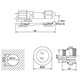 Connector and socket SP/SD20-4P waterproof for cable and panel