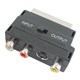 Reduction  Scart connector/ 3x CINCH plug contact + SVHS + alteration switch IN/OUT TIPA  D922