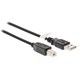 Kabel 1x USB 2.0 A konektor - 1x USB 2.0 B zdířka 2m VALUELINE VLCP60101B20