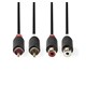 Cable 2x Cinch connector/2x Cinch socket 2m NEDIS CABW24205AT20