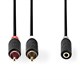 Cable 2x Cinch connector/Jack 3.5mm socket 0.2m NEDIS CABW22255AT02
