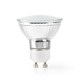 Smart LED žárovka GU10 5W bílá NEDIS WIFILW10CRGU10 WiFi Tuya