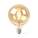 Smart LED žiarovka E27 5.5W teplá biela NEDIS WIFILT10GDG125 WiFi Tuya