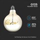 Žárovka Filament LED E27 5W G125 bílá teplá V-TAC VT-2205 Smoky Glass