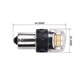 Car bulb LED BA15S 12V CARCLEVER 16LED 2835SMD orange 2pcs