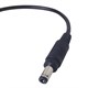 Cable for LED strip power 10mm 5050 with connectors, 2p + DC 5.5x2.1mm plug, 15 cm