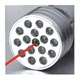 Svítilna LED (15 LED) se šňůrkou, laser  (3xAAA) stříbrná WL27