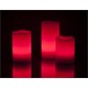Vosková LED svíčka 3ks možnost změny barvy RETLUX RLC 33