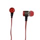 Earphone flat cable red
