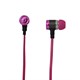Earphone flat cable pink