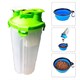 Travel water and feed bottle - green