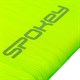 Self-inflating mat SPOKEY SAVORY PILLOW with green pillow