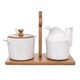 Milk jug with sugar bowl and stand ORION Whiteline