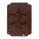 Mold for baking Christmas cookies ORION 23x17x1,5cm Brown