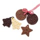 Mold for baking Christmas cookies ORION 23x17x1,5cm Orange