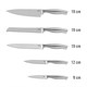 Set of knives TEESA TSA0204 5pcs