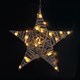 Dekorace vánoční LED SOLIGHT 1V246 ratanová hvězda