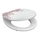 Toilet seat SCHÜTTE Flowers And Wood Soft Close MDF
