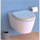 Toilet seat SCHÜTTE Mosaik Blau-Orange Soft Close