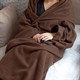 Blanket with sleeves 4L 7179a Brown