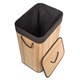 Laundry basket G21 Bamboo 72l Brown