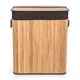 Laundry basket G21 Bamboo 105l Brown