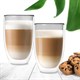 Sklenice ORION Double latte 2ks 500ml Grey