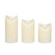 Wax LED candle SOLIGHT 1V279 set of 3 pcs