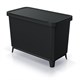 Trash bin SYSTEMA black 1x10l+1x23l