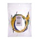 Connecting cable 0.35mm2 / 1m with bananas blue, green, yellow GETI GT-L02