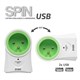 Surge protection POWER STRIP EVER SPIN USB