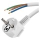 Power cord PVC 3x1,0mm 5m white