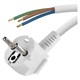 Power cord PVC  3x1,5mm 2m white