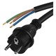 Power cord rubber 3x1,0mm2 3m black  EMOS