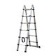 Aluminum ladder/stepladder G21 GA-TZ12-3,8m telescopic
