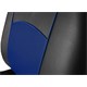 Car seat covers TUNING black and blue leather