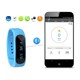 Náramek FT02, OLED, Bluetooth 4.0, Android+iOS modrá