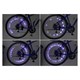Ventilček svietiace na bicykel COMPASS 2ks modrý