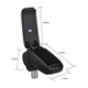 Armrest FORD FOCUS III 2011 and more synthetic leather BLACK