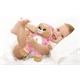 Baby teddy bear TEDDIES Sleepwalker 32cm pink