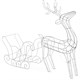 Christmas decoration RETLUX RXL 311 WW reindeer with sleigh