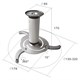 Ceiling projector bracket CABLETECH UCH0100
