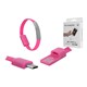 Bracelet USB - Micro USB universal pink