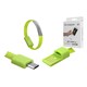 Bracelet USB - Micro USB universal green
