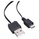 Cable COMPASS USB/Micro USB black retractable