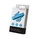 Cable USB -> iPhone 4/iPhone 5/Micro USB blue 3in1