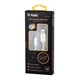 Cable YENKEE YCU 201 WSR USB/Micro USB 1m white/silver