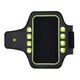 Pouzdro na mobil na ruku Loooqs, běžecký pás s LED světýlky