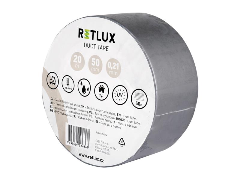 Páska kobercová 50mm x 20m RETLUX RIT DT2 Duct tape